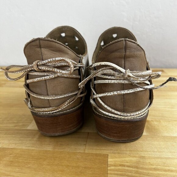 Musse & Cloud Anisse Western Boots Ankle Bootie Boho Festival Leather Size 8 - Picture 6 of 11